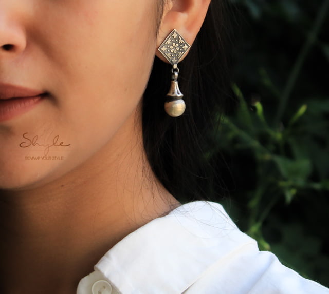 Moh Intricate Ball Drop Earrings