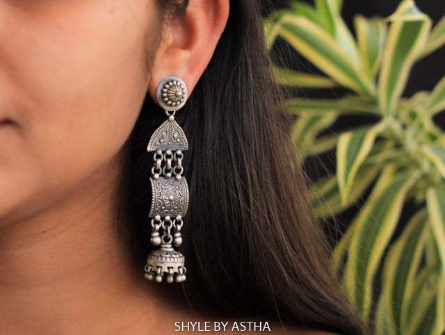 Anvaya Intricate Layered Jhumki