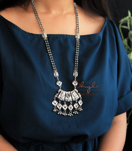 Tattva Vintage Inspired Detailed Grand Necklace
