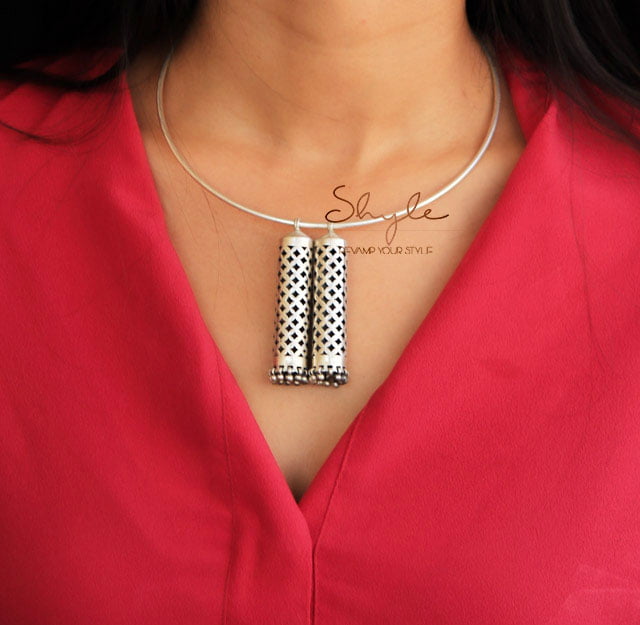 Essence Fine Jhronkha Jhumki Round Necklace