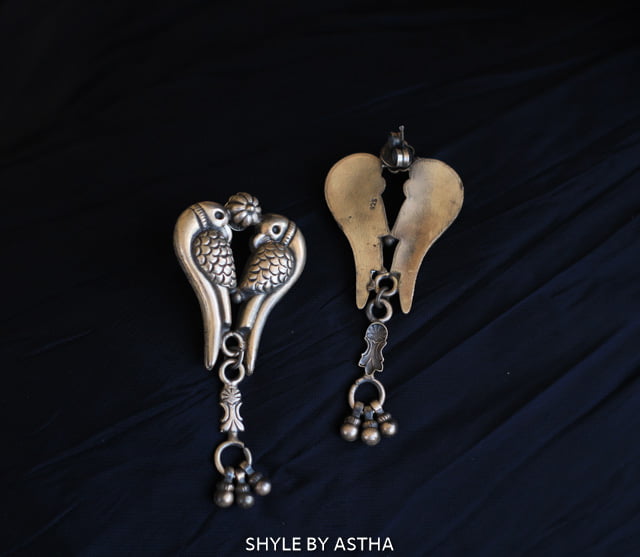 Mizoya Parrot Jugalbandi Earrings