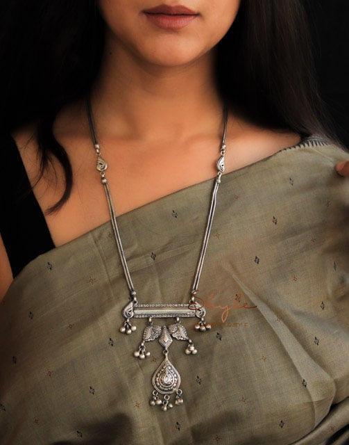 Mizoya Intricate Dual Strand Parrot Motif Necklace