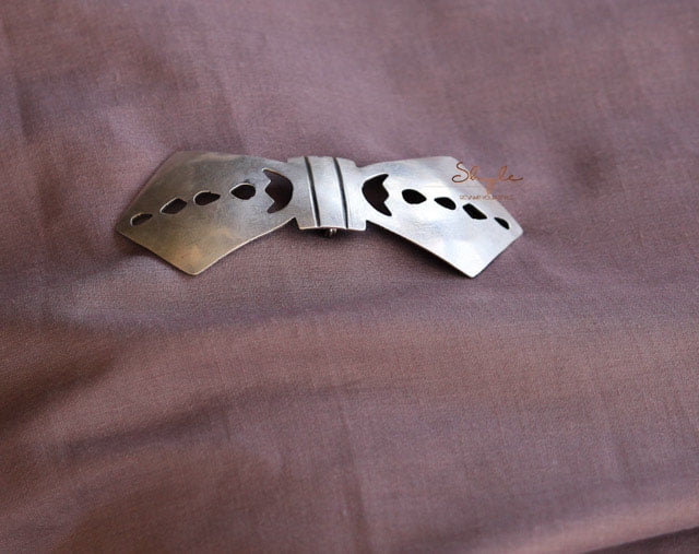 Adya Finely Carved Statement Bow Tie front