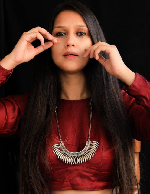 Tattva Chandra Embossed Dual Chain Necklace