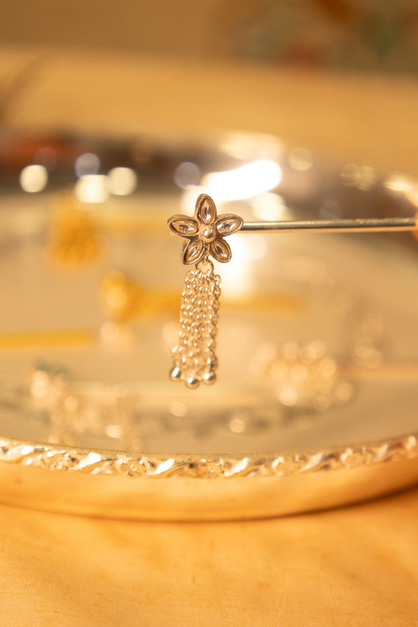 Laddu Gopal Ji Kundan Flower Drop Murli