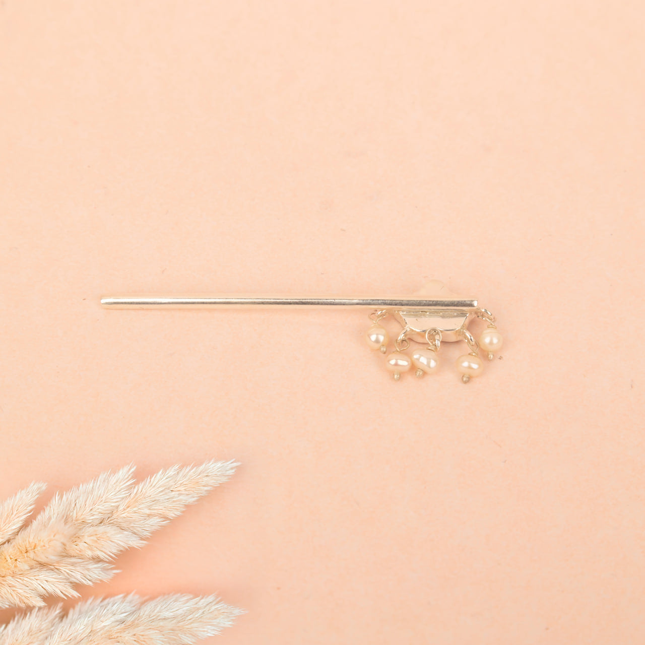 Laddu Gopal Ji Kundan Flora Pearl Drop Murli