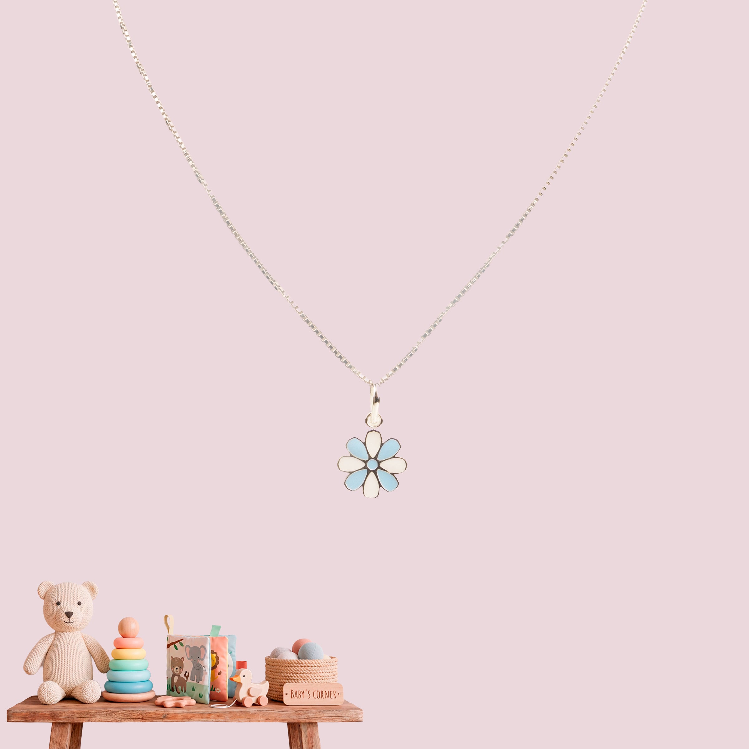 Little Blue Flower Pendant