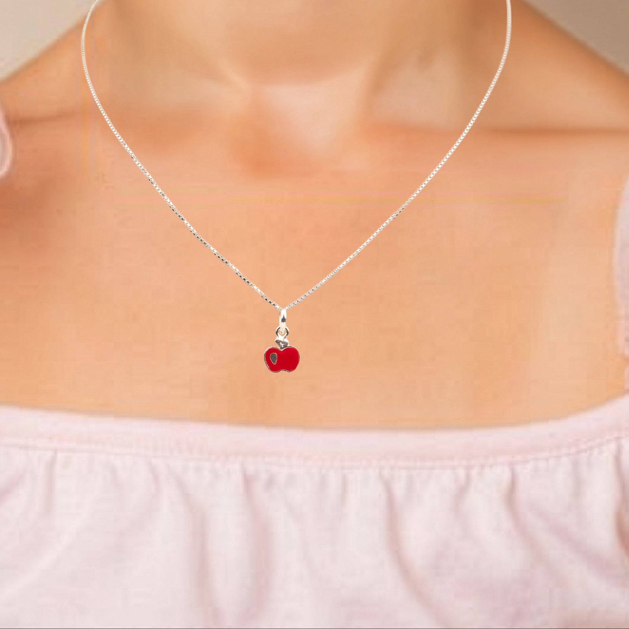 Little Red Apple Pendant