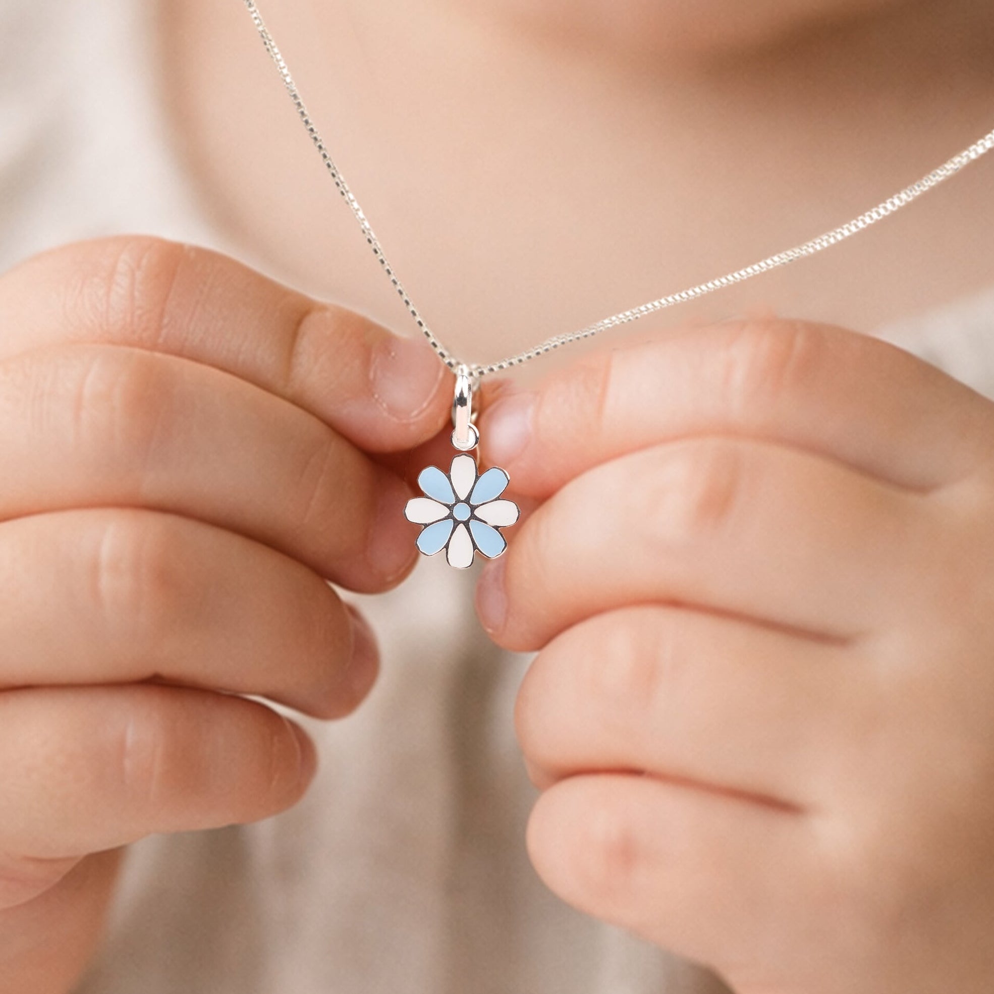 Little Blue Flower Pendant