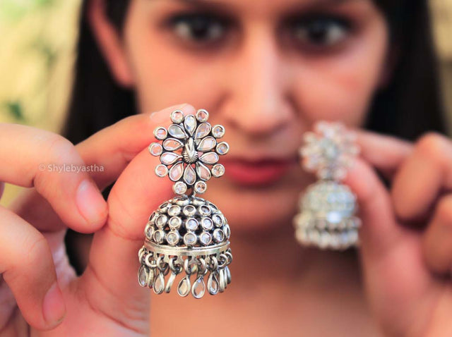 Essence Swarovski Classic Jhumkis