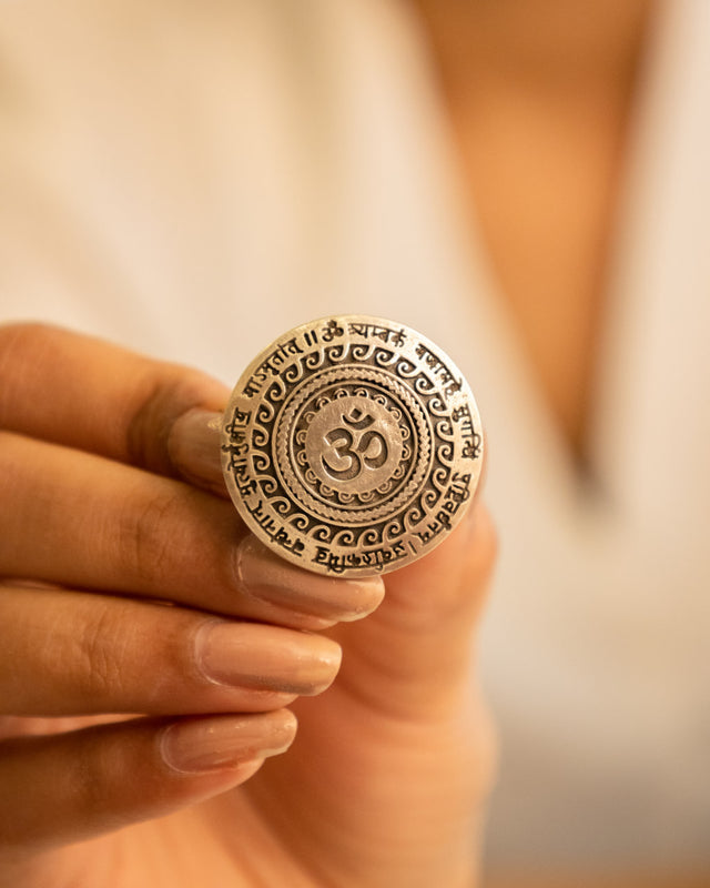 Maha Mrityunjaya Mantra Om Ring