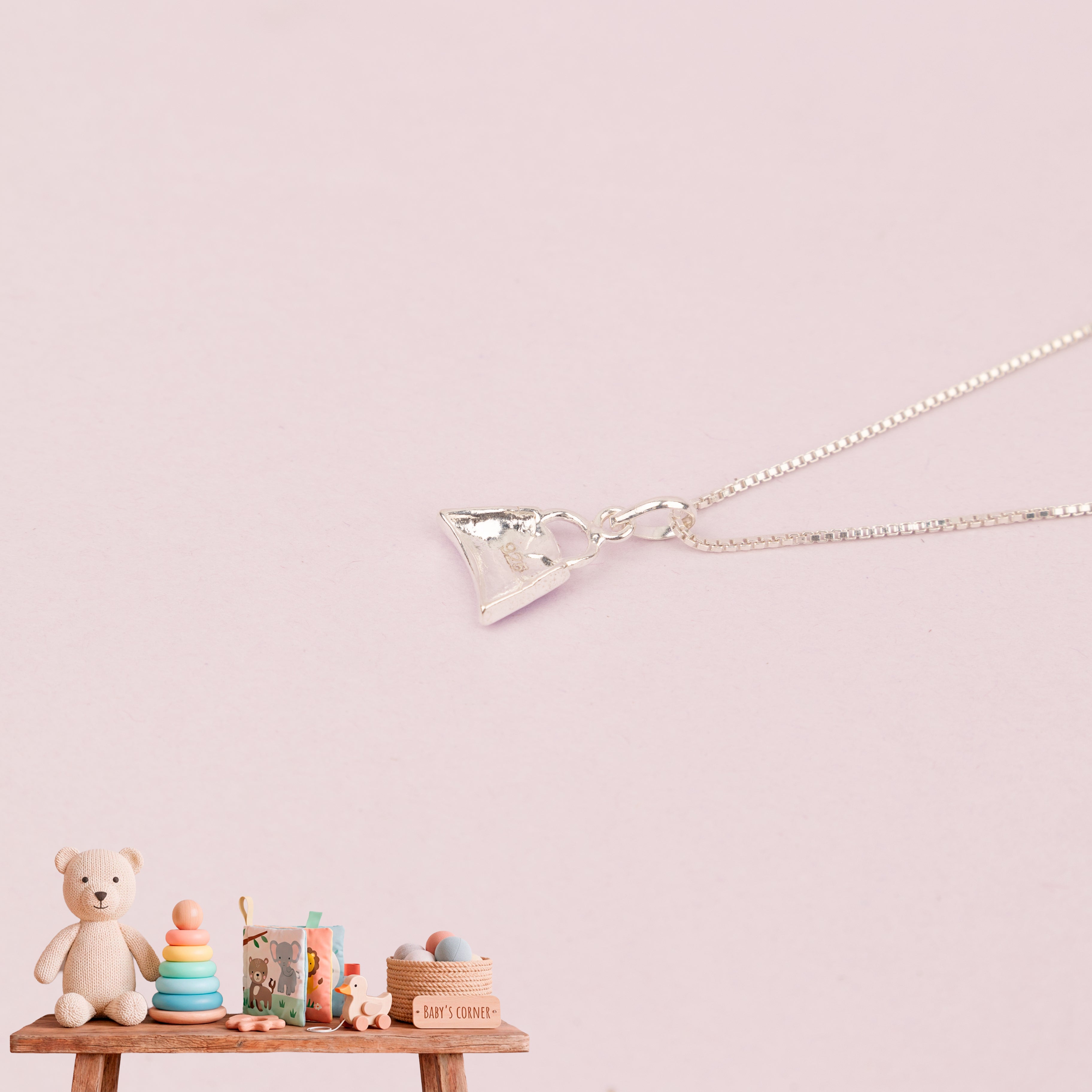 Mini Pink Handbag Necklace