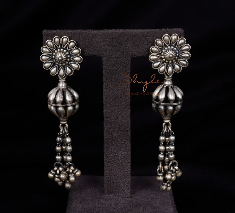 Mizoya Ball Drop Embossed Earrings