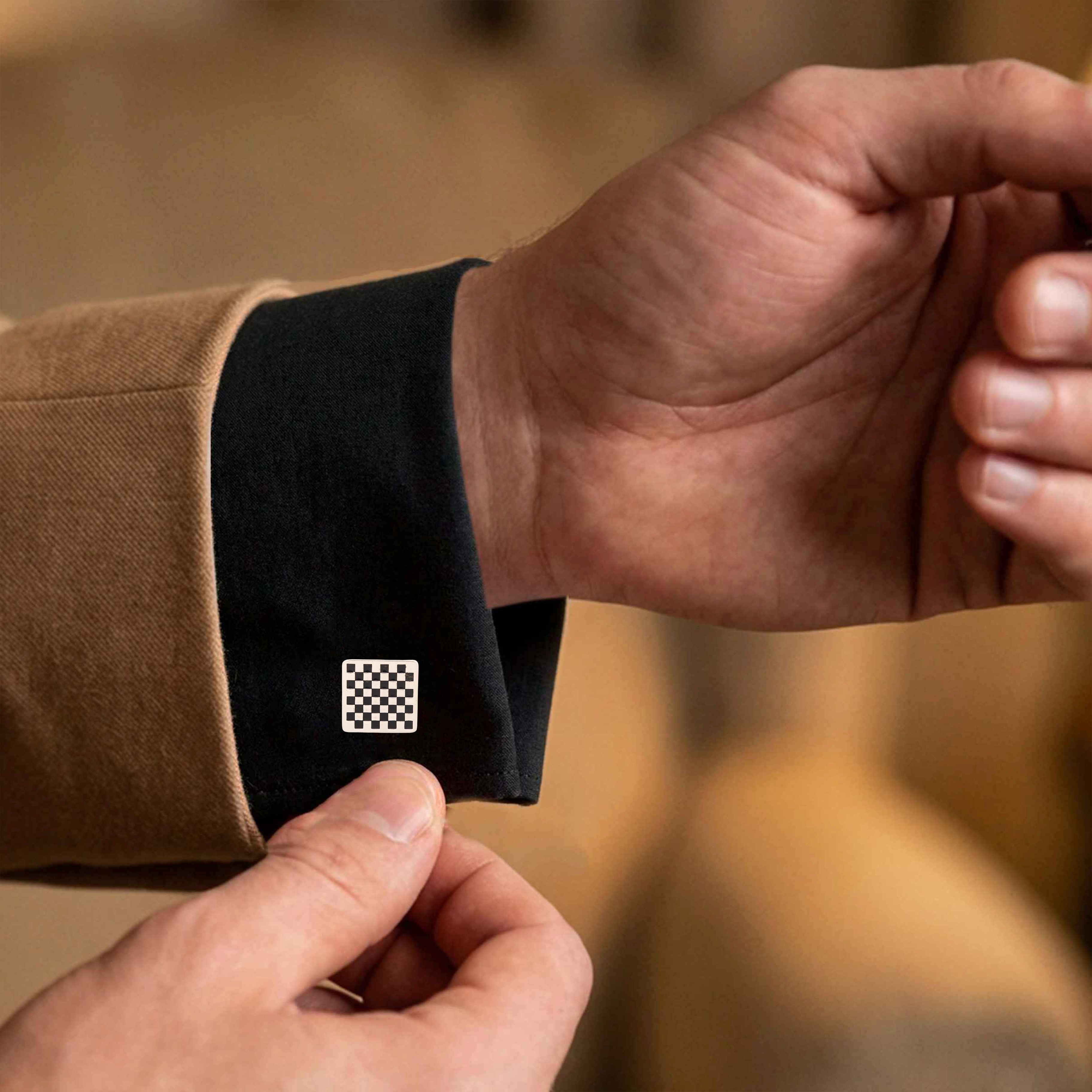 Mizoya Classic Chessboard Cufflinks