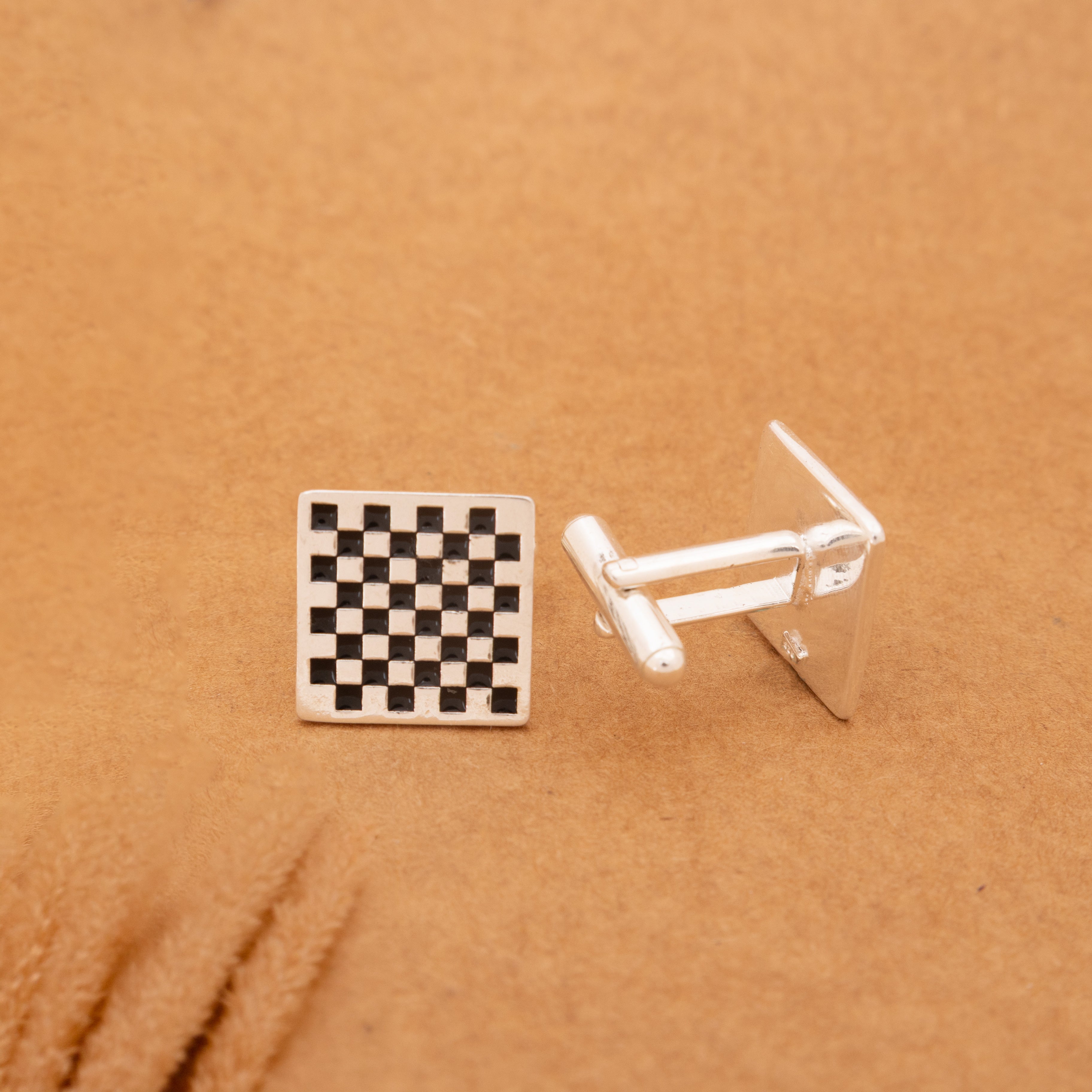 Mizoya Classic Chessboard Cufflinks