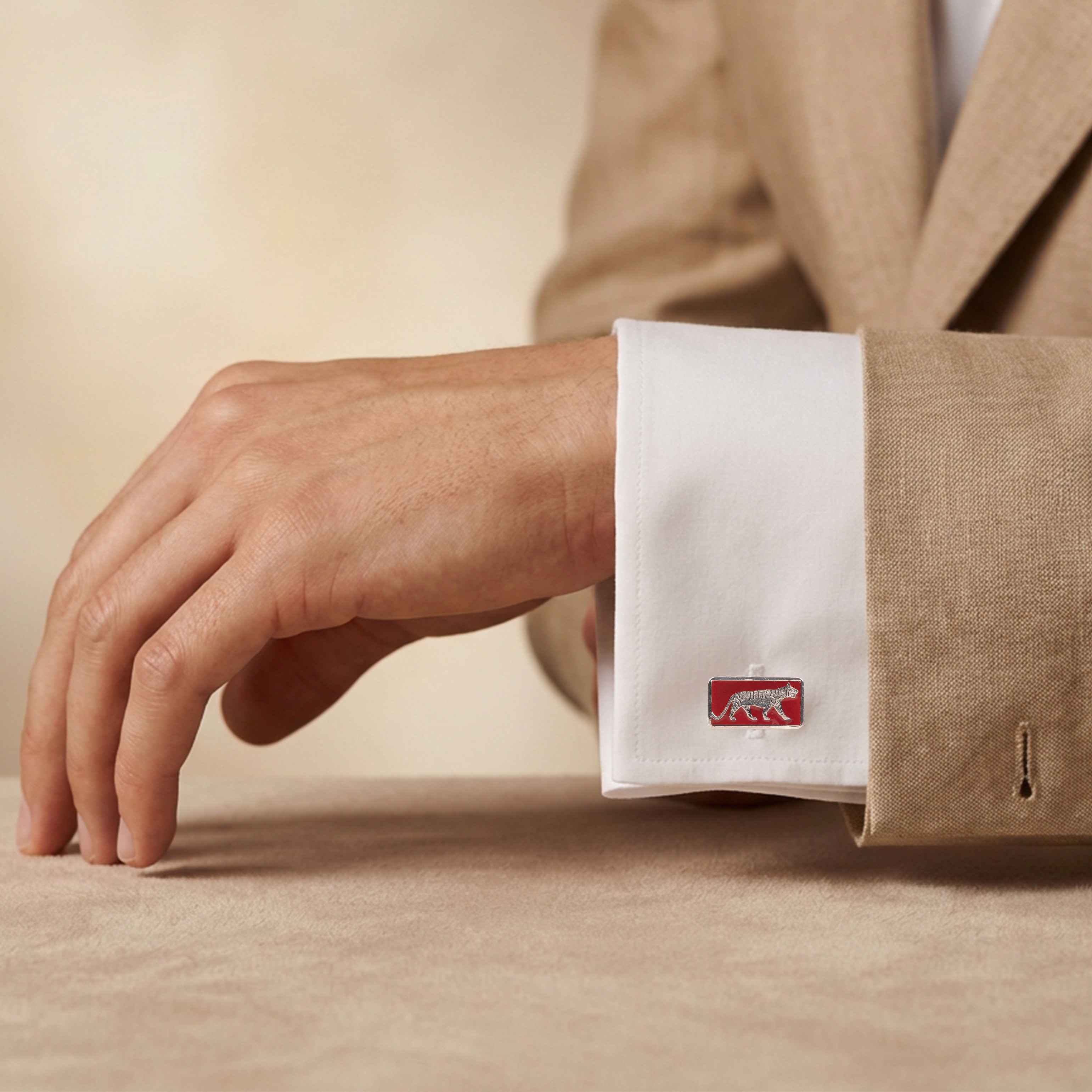 Mizoya Heritage Tiger Cufflinks