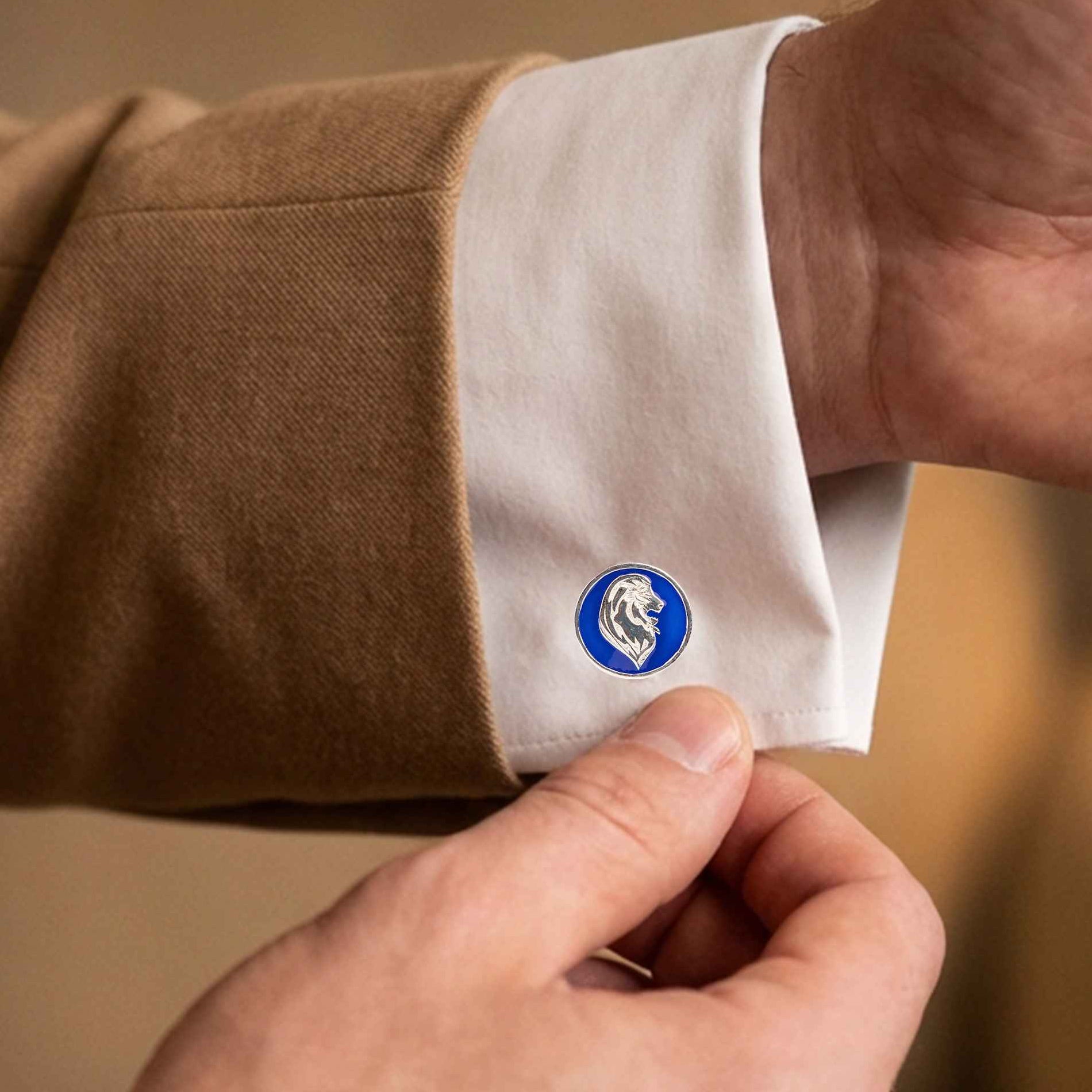 Mizoya Lion Crest Cufflinks