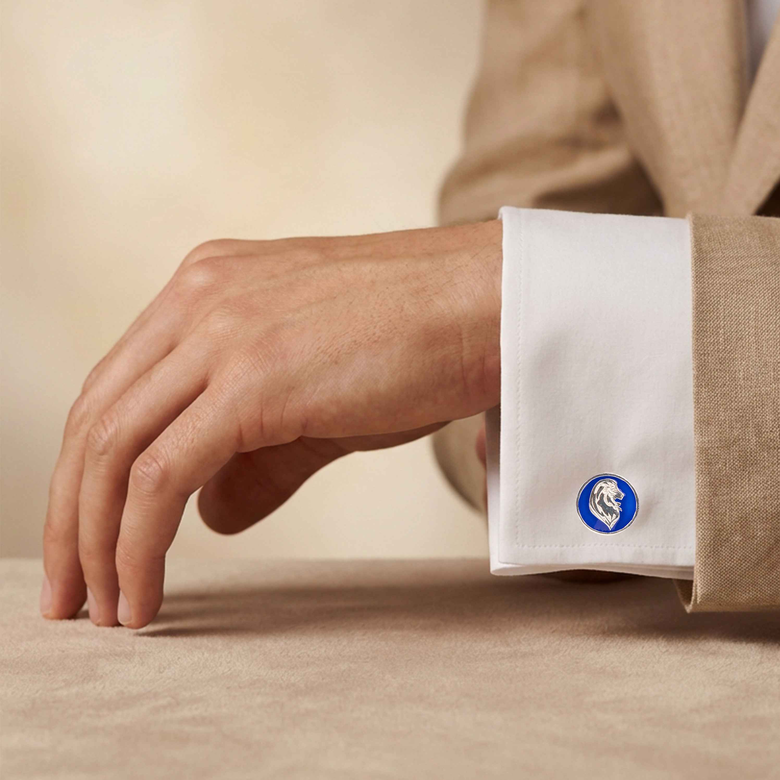Mizoya Lion Crest Cufflinks