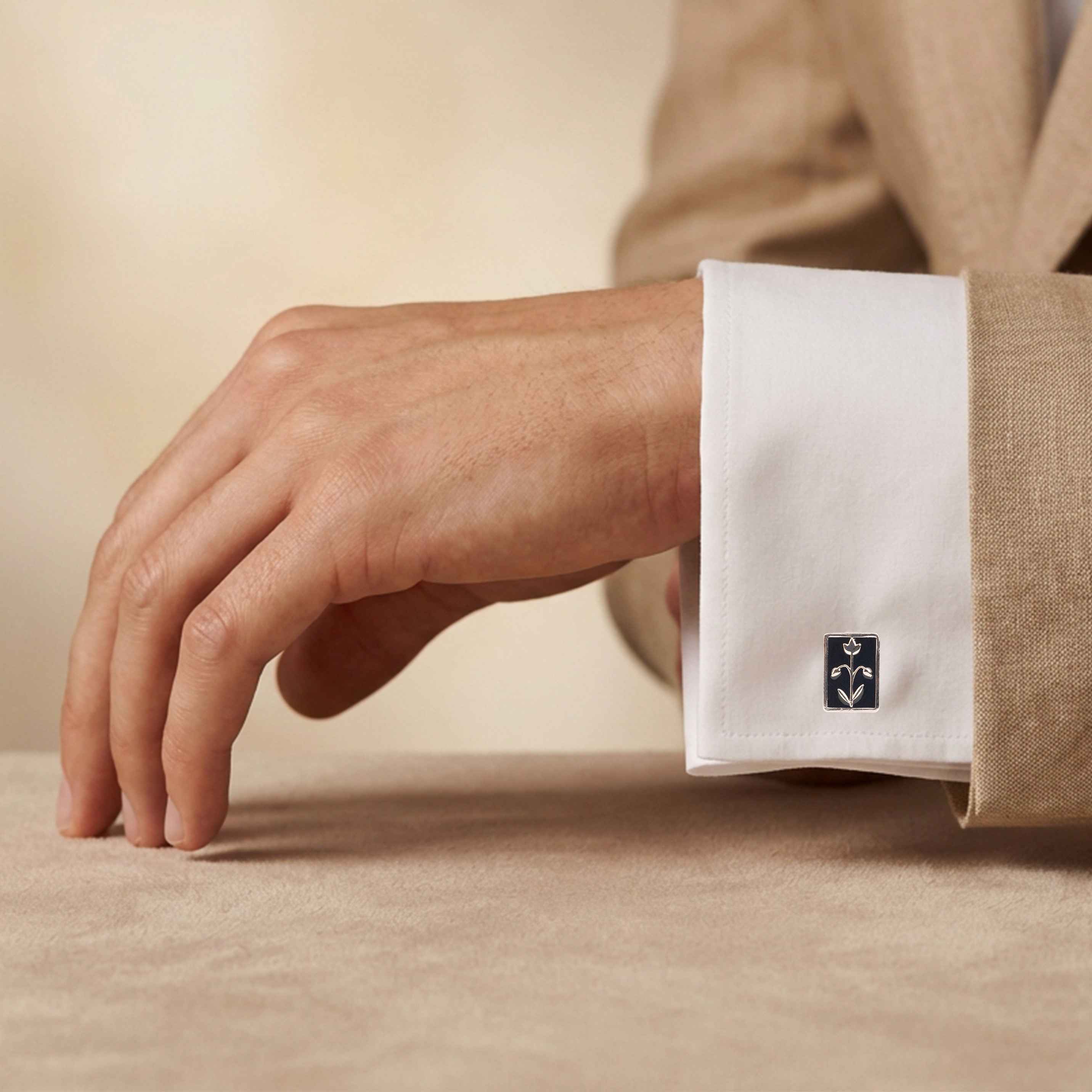 Mizoya Midnight Bloom Cufflinks