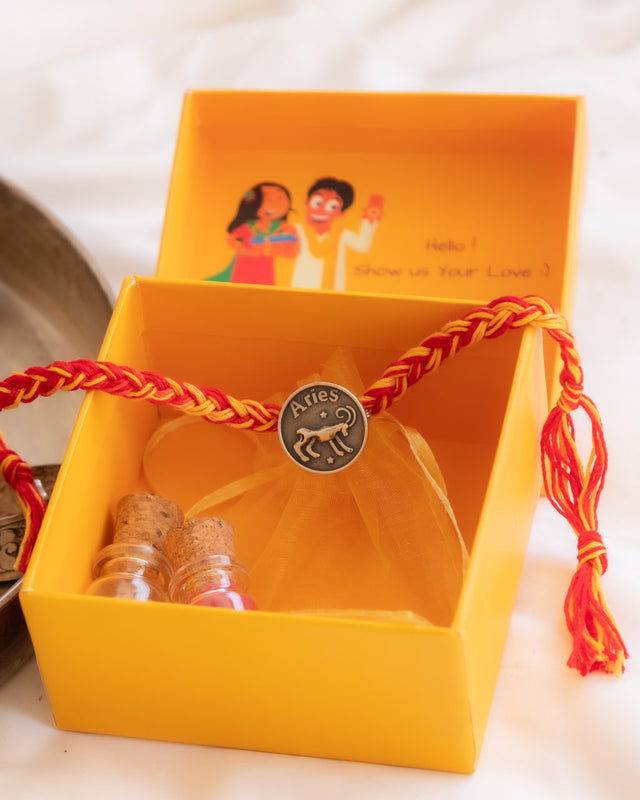Moh Aries Sun Sign Brooch Cum Rakhi