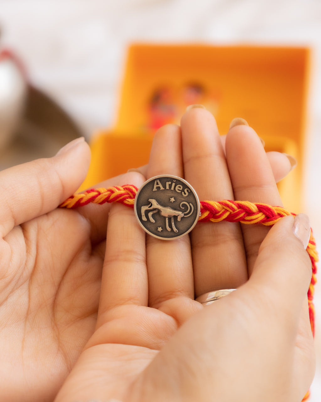 Moh Aries Sun Sign Brooch Cum Rakhi