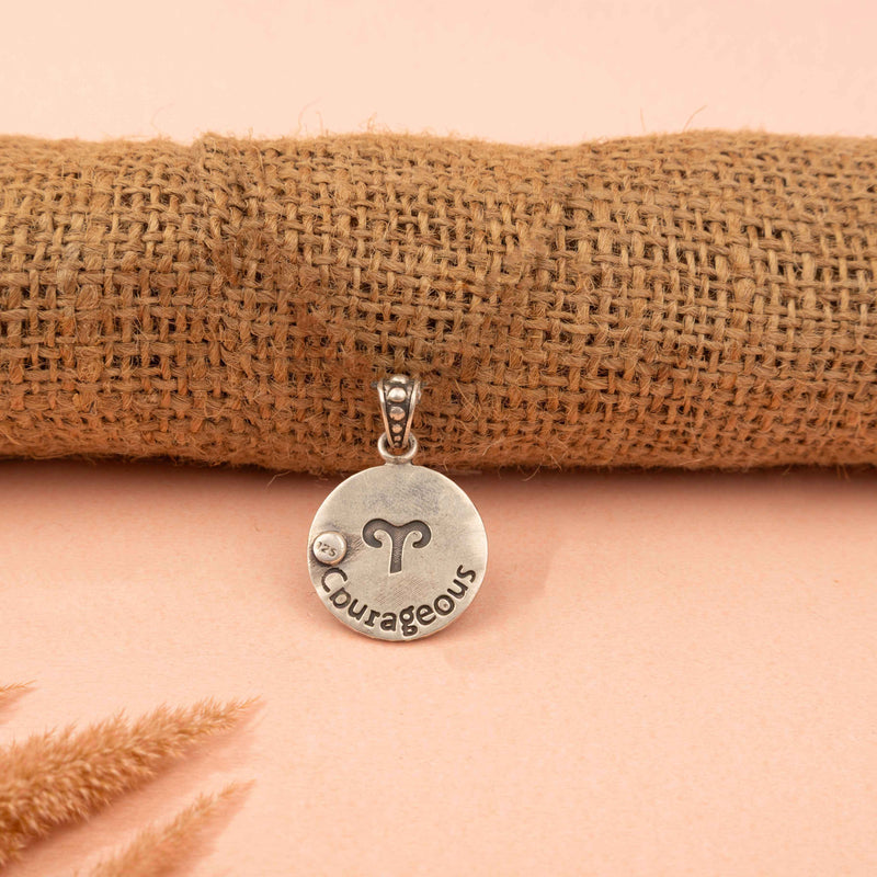 Moh Aries Sun Sign Pendant