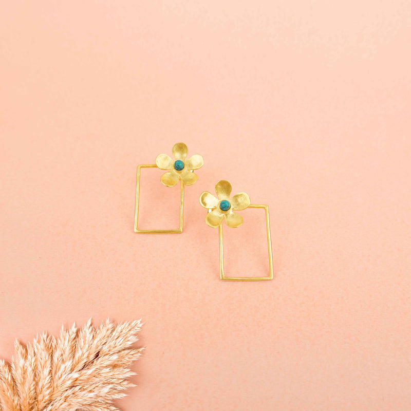 Moh Bloom Frame Stud Earrings