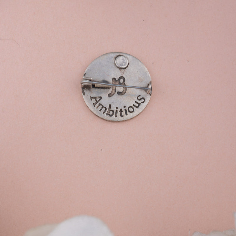 Moh Capricorn Sun Sign Brooch