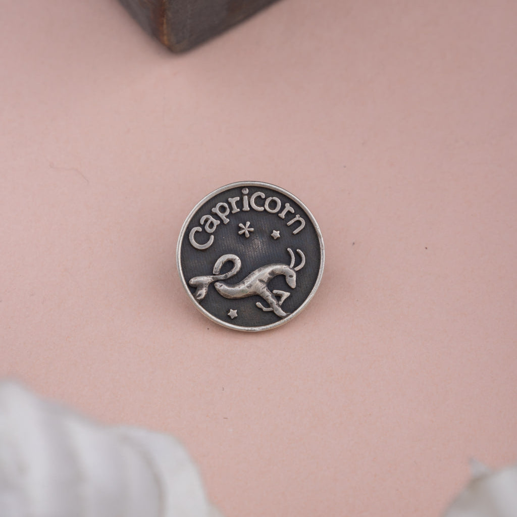 Moh Capricorn Sun Sign Brooch