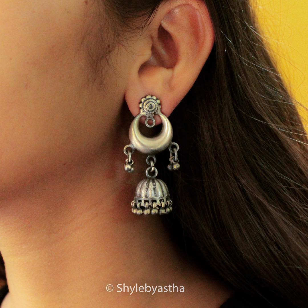 Moh Crescent Moon Jhumki