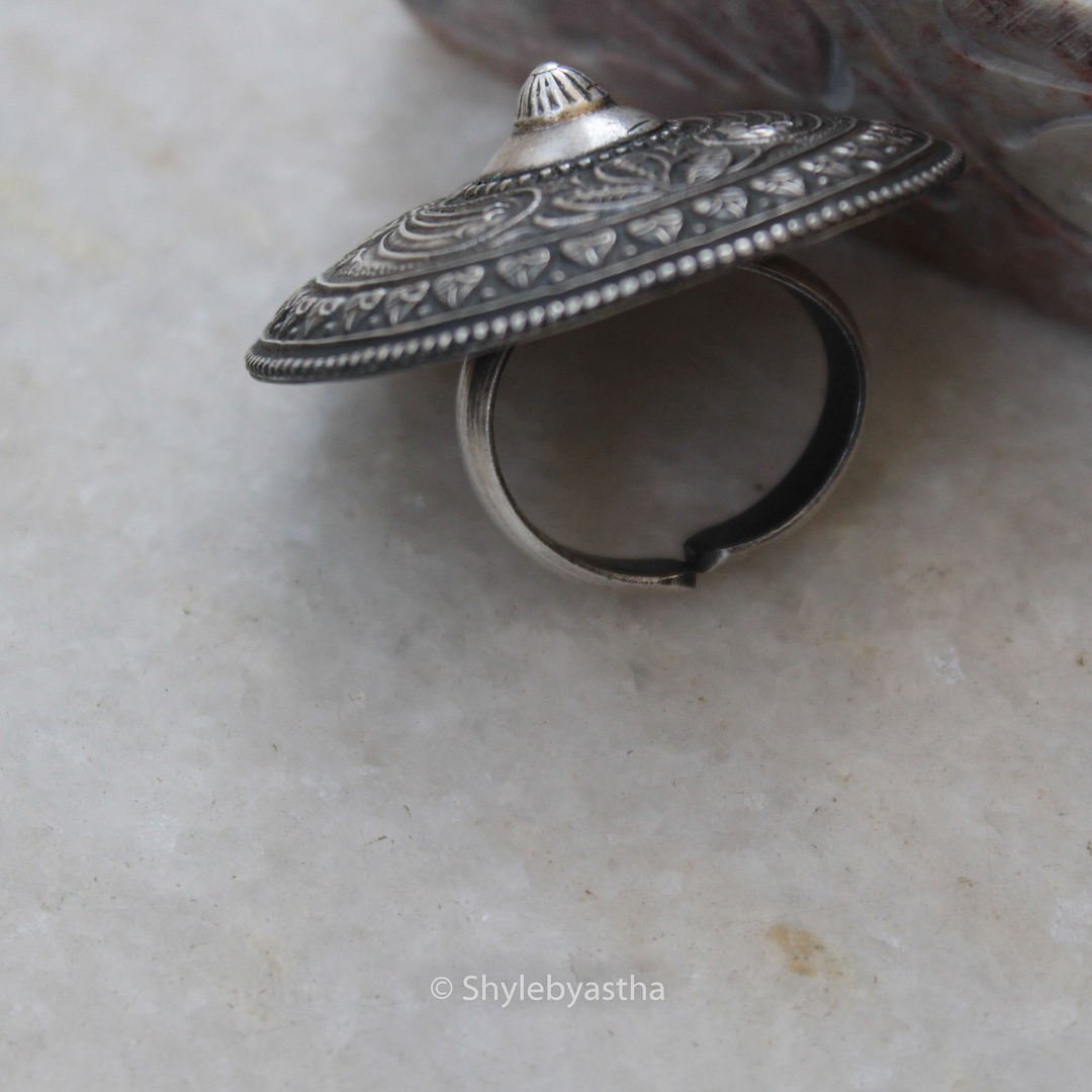 Moh Dual Peacock Cocktail Ring