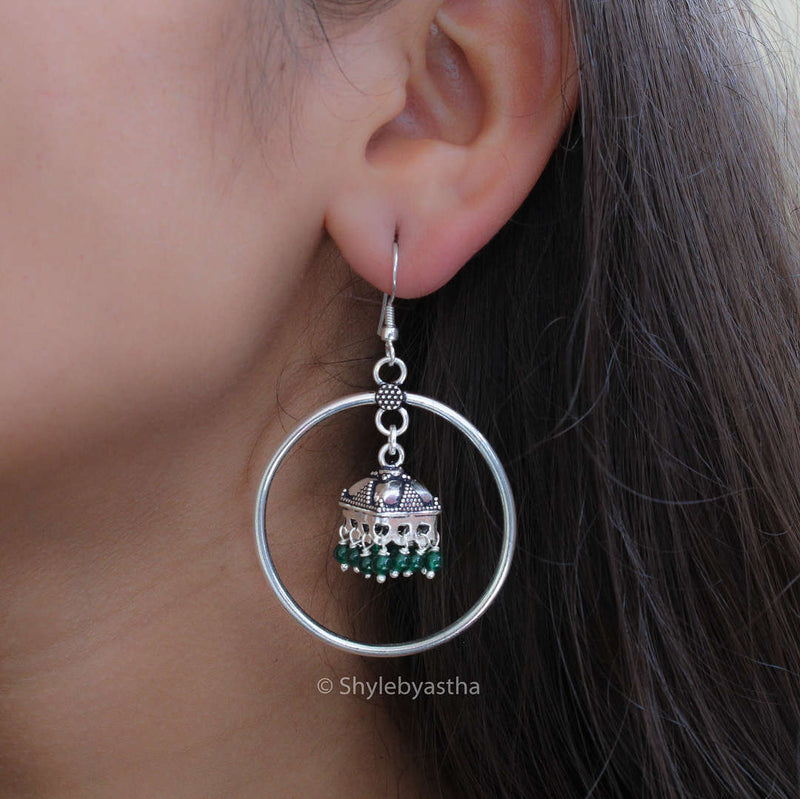 Moh Emerald Jhumki Balis