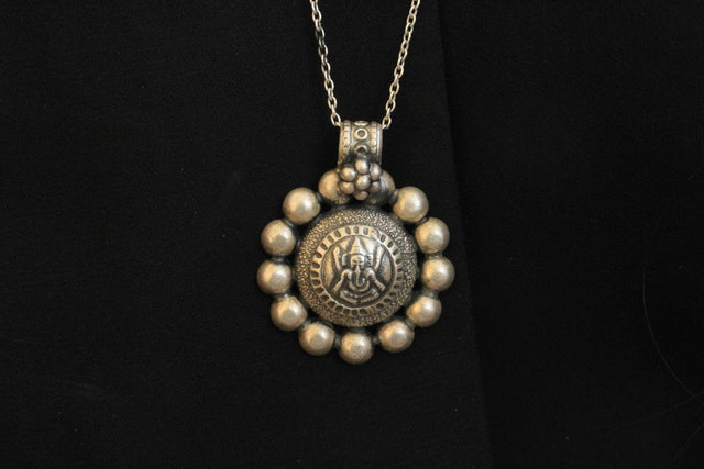 Moh Ganesha Embossed Pendant