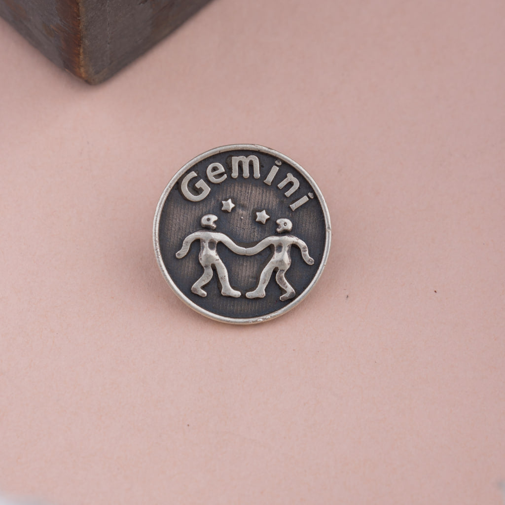 Moh Gemini Sun Sign Brooch