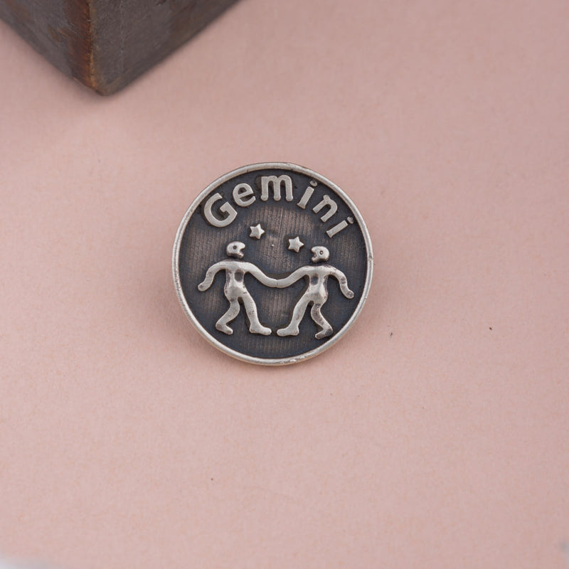 Moh Gemini Sun Sign Brooch