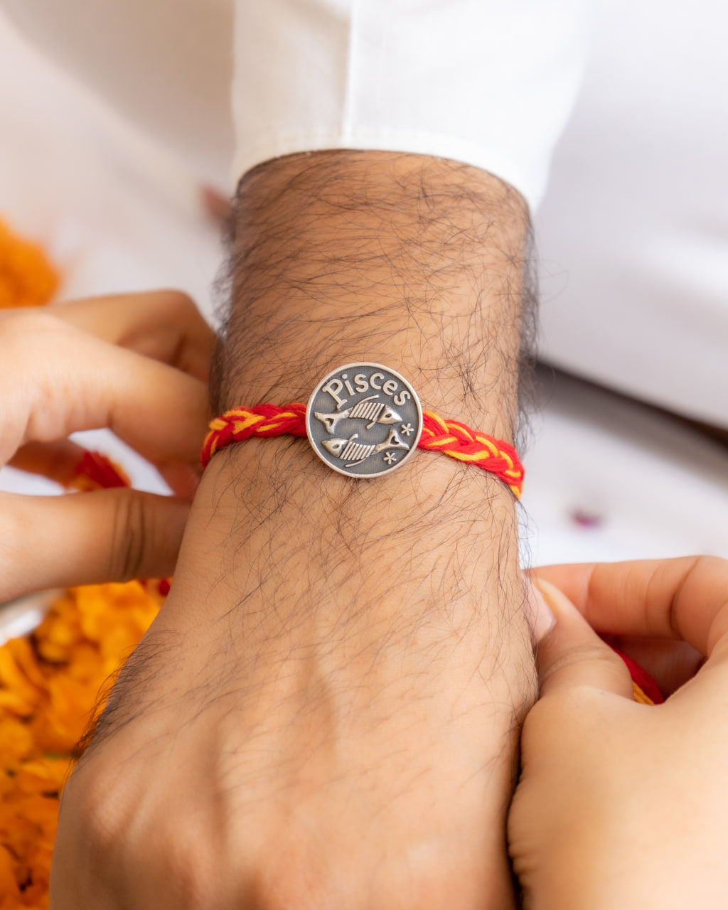 Moh Pisces Sun Sign Brooch Cum Rakhi