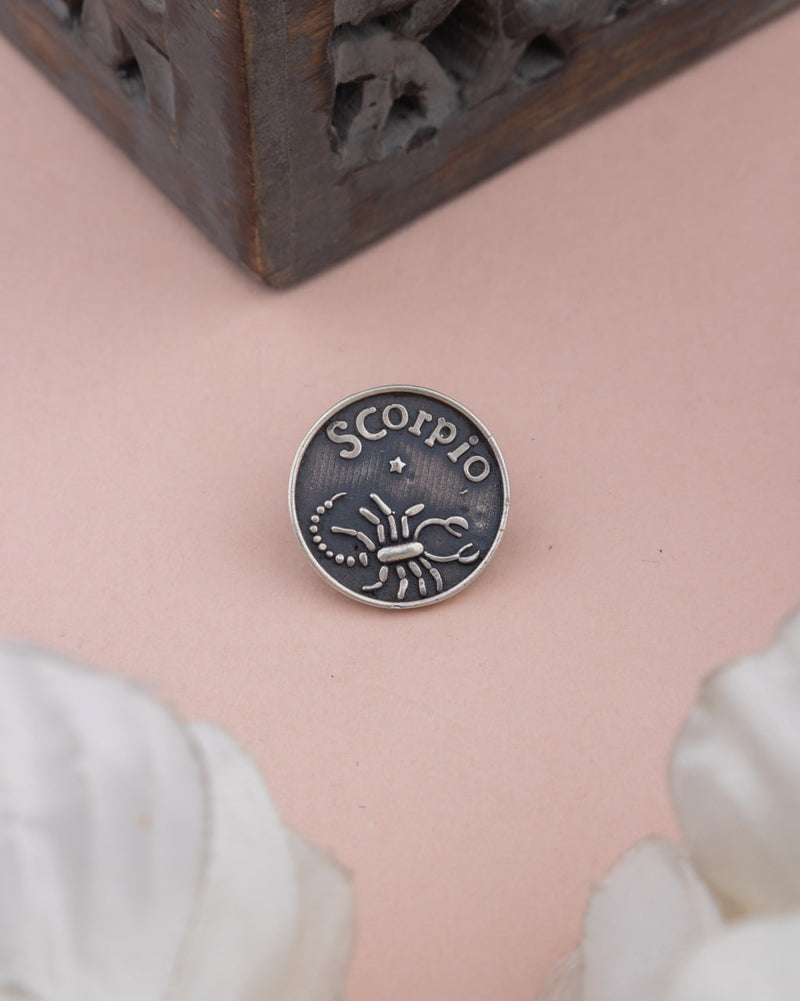 Moh Scorpio Sun Sign Brooch