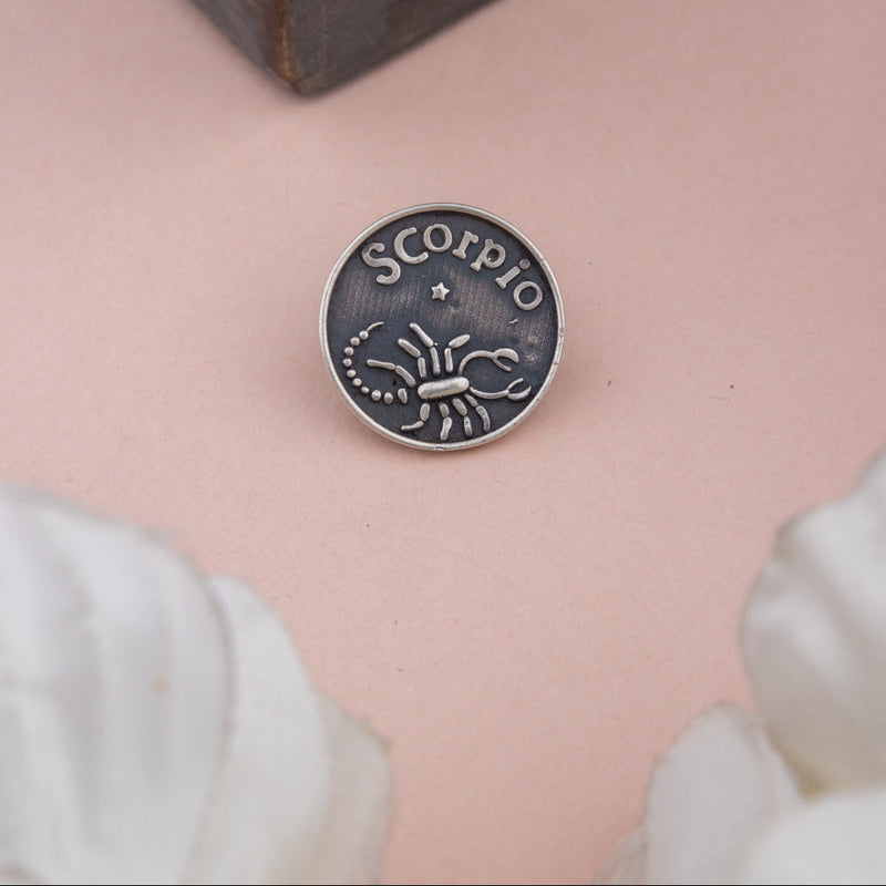 Moh Scorpio Sun Sign Brooch