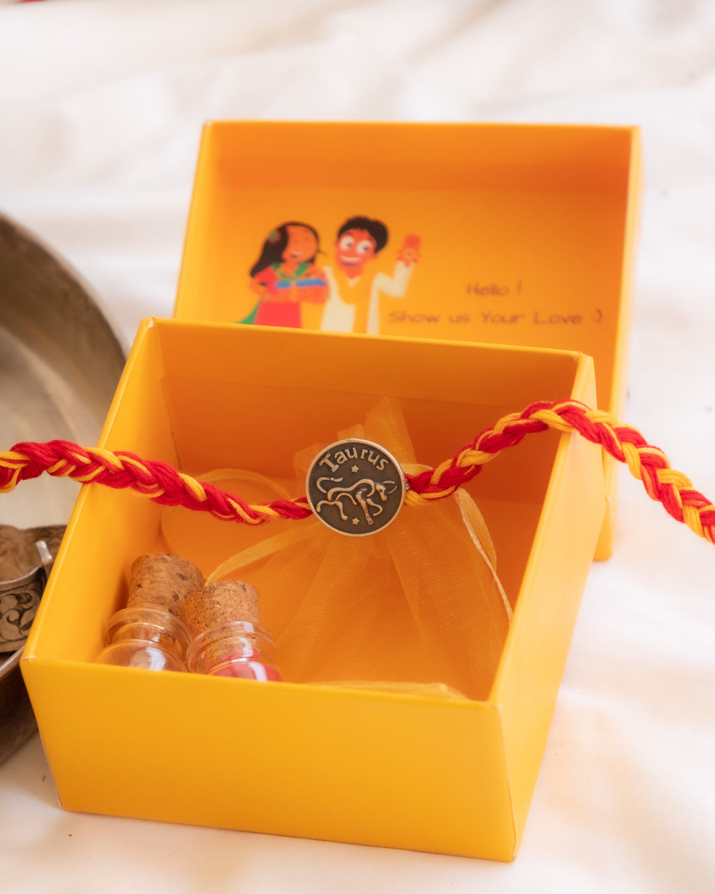 Moh Taurus Sun Sign Brooch Cum Rakhi