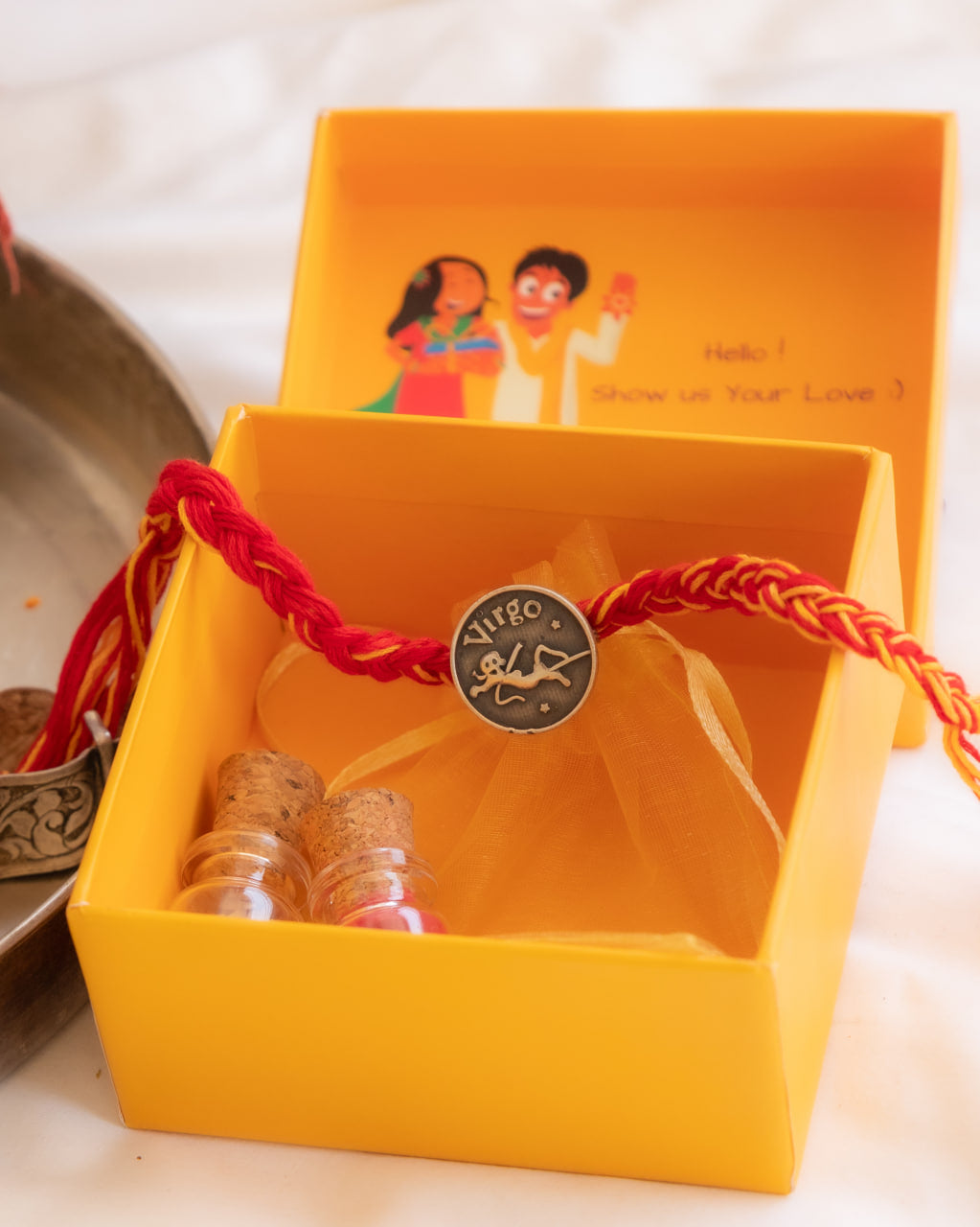 Moh Virgo Sun Sign Brooch Cum Rakhi