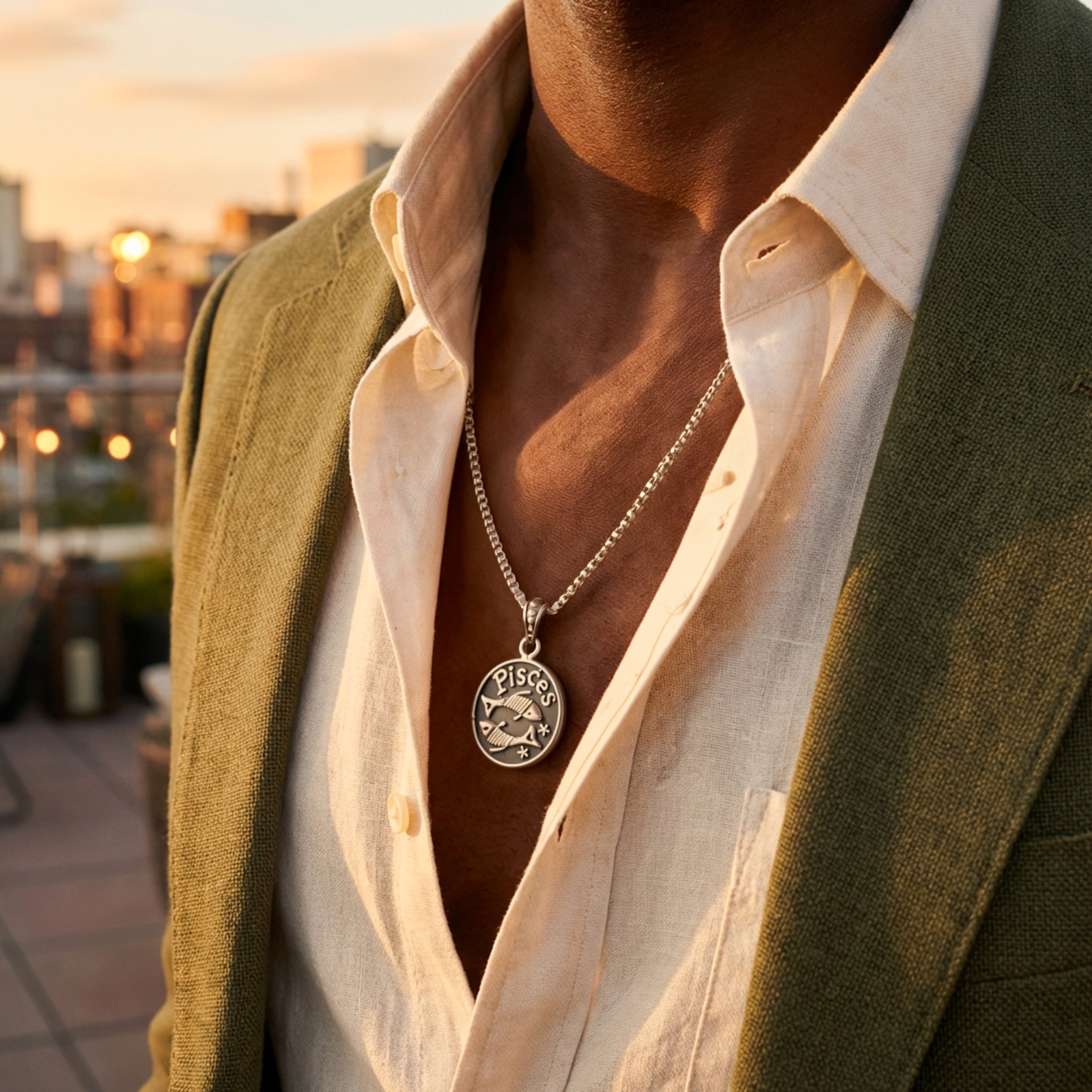 Moh Pisces Sun Sign Pendant
