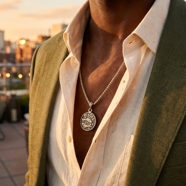 Moh Pisces Sun Sign Pendant