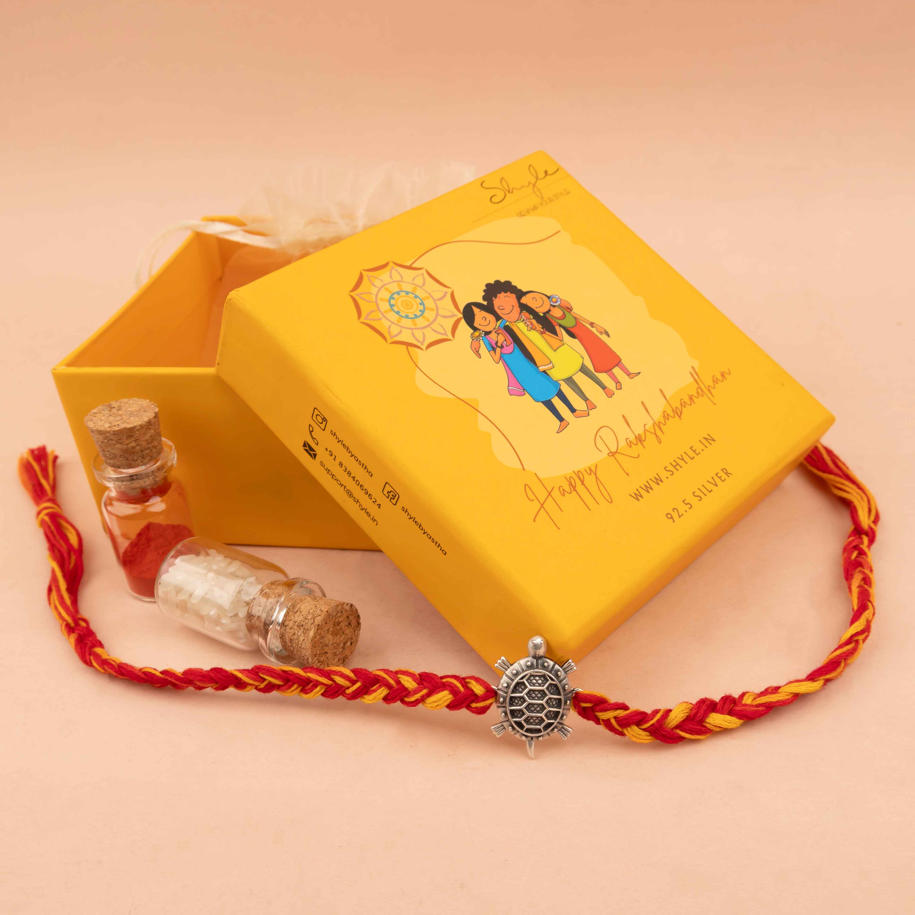 Moh Auspicious Tortoise Rakhi