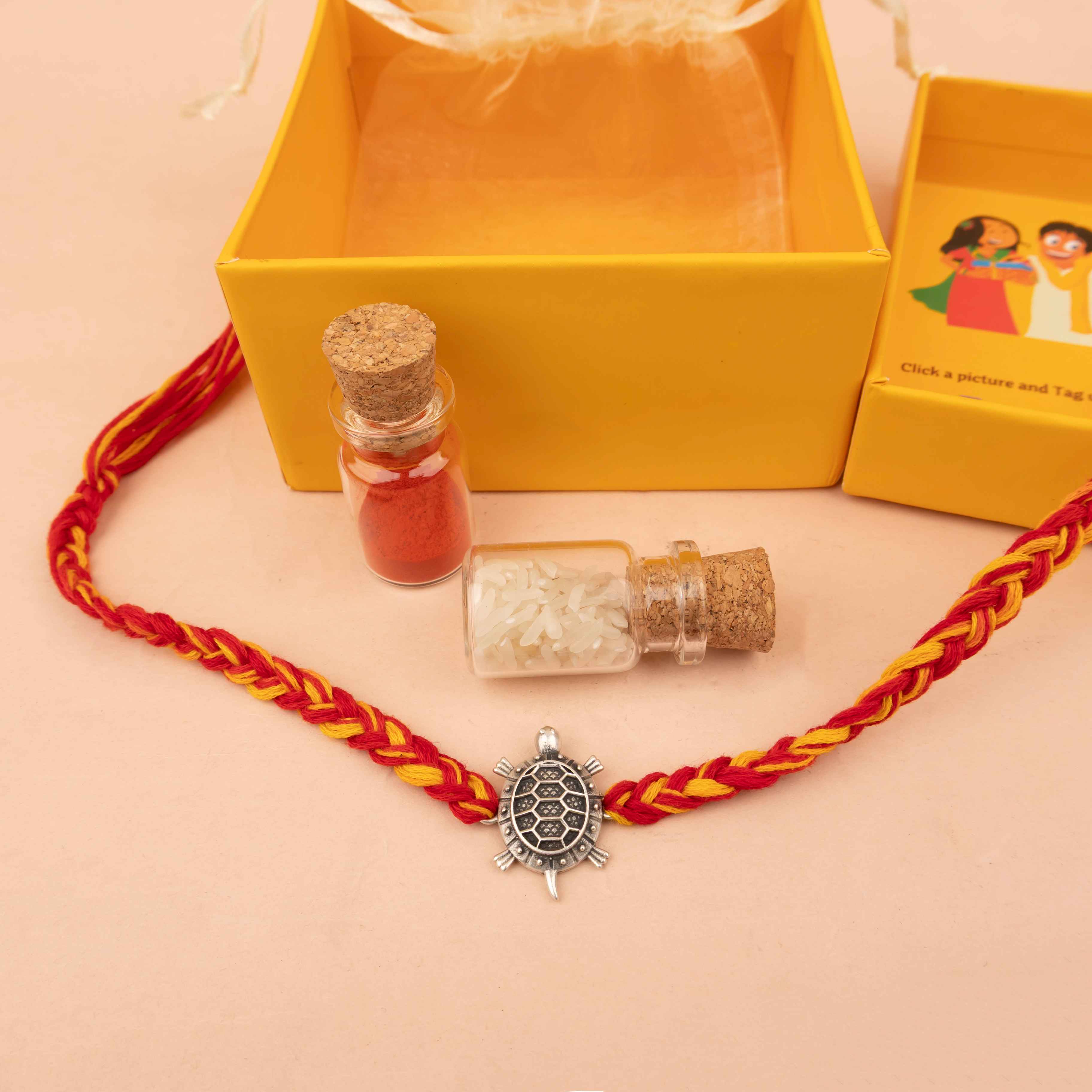 Moh Auspicious Tortoise Rakhi