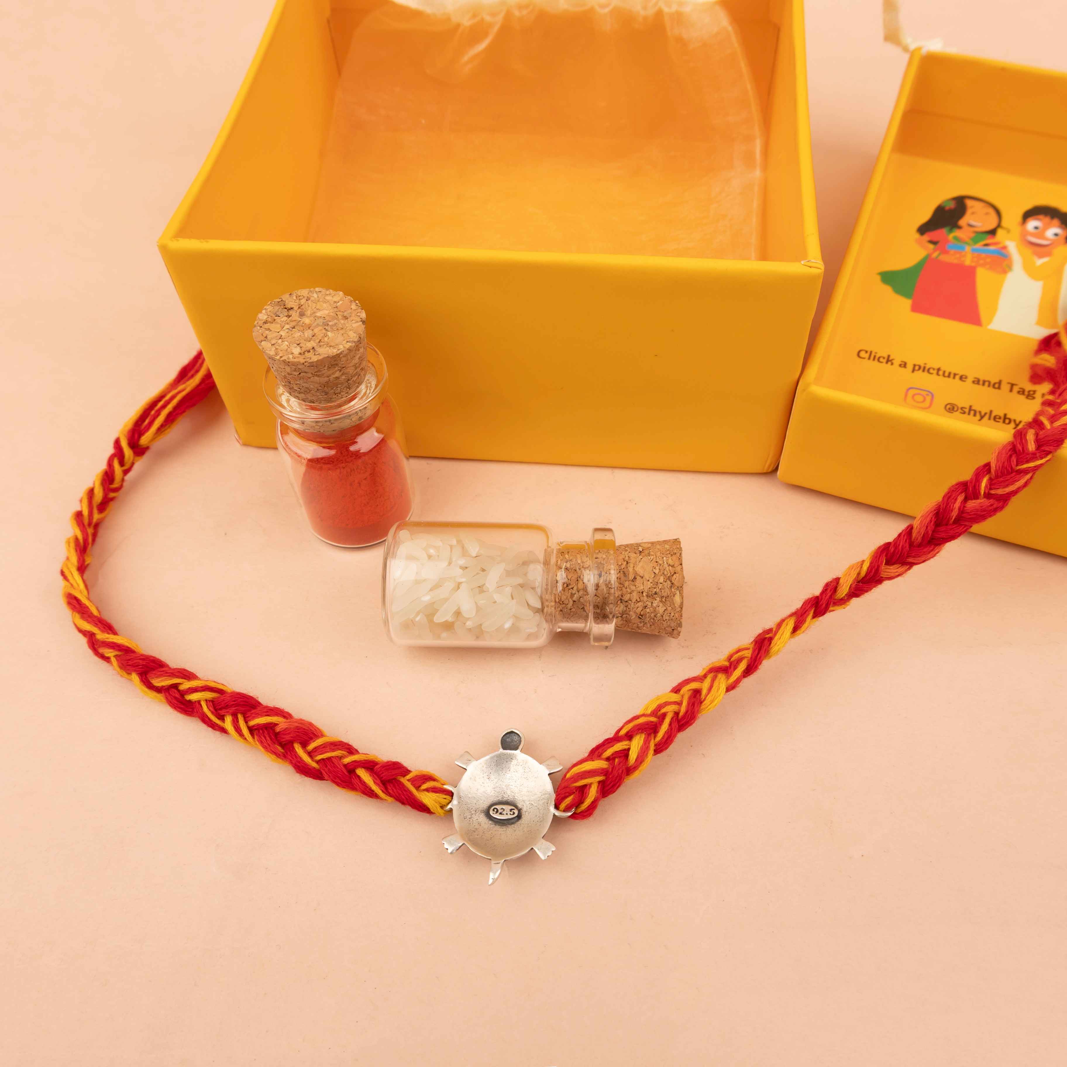 Moh Auspicious Tortoise Rakhi