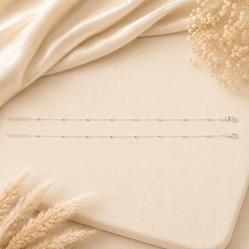 Moh Dainty Drop Chain Anklet