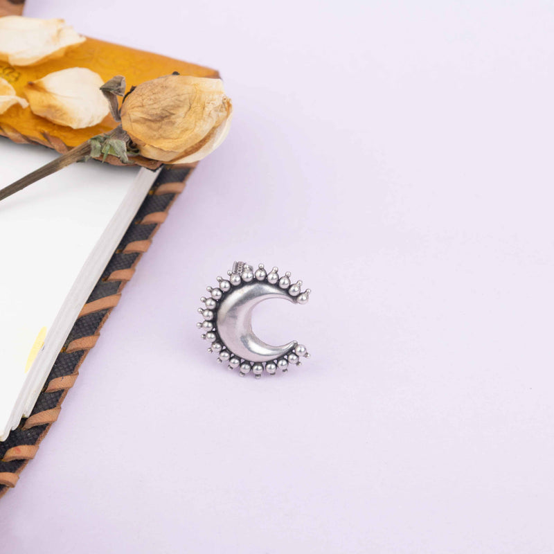 Moh Embossed Chandra Ring