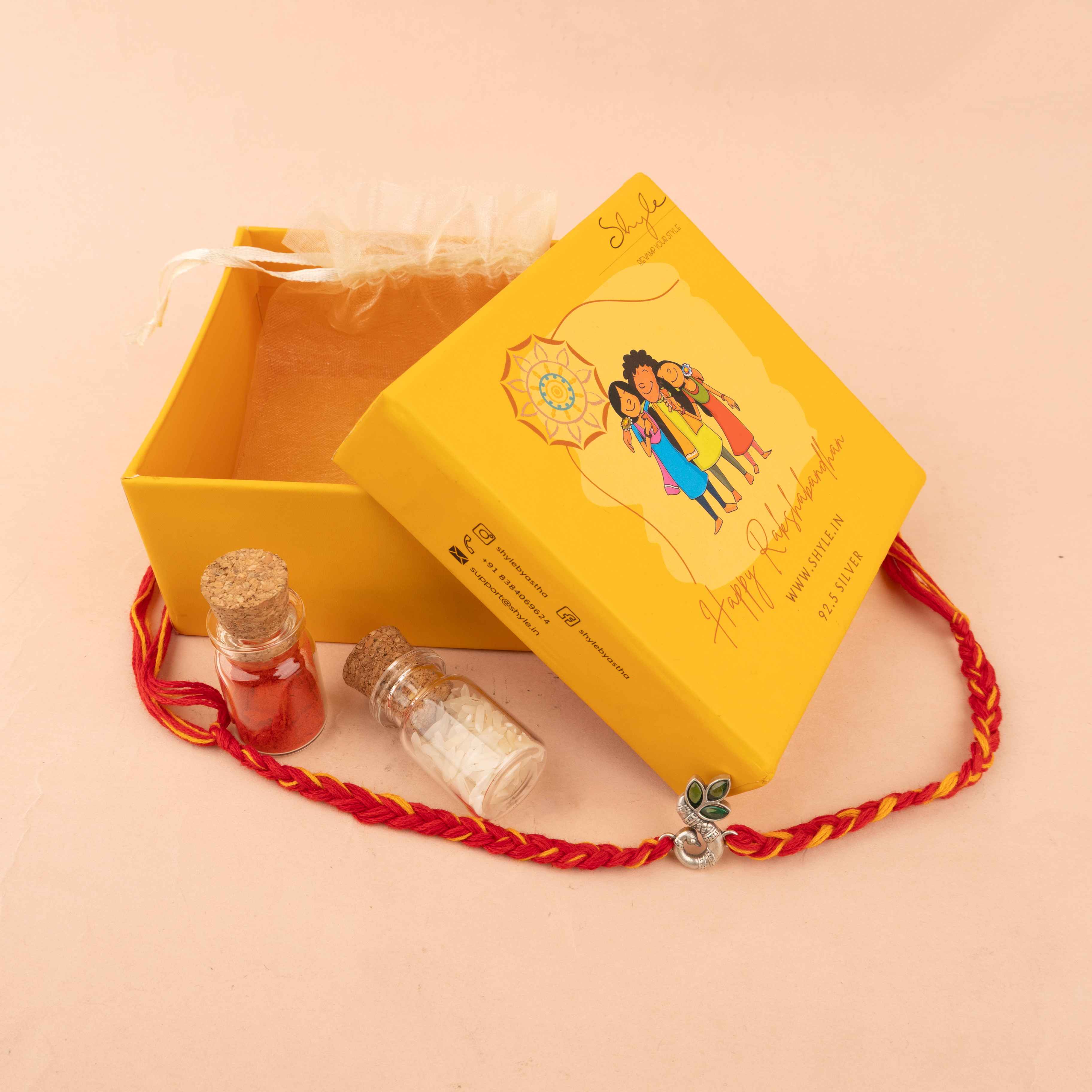 Moh Intricate Peacock Rakhi