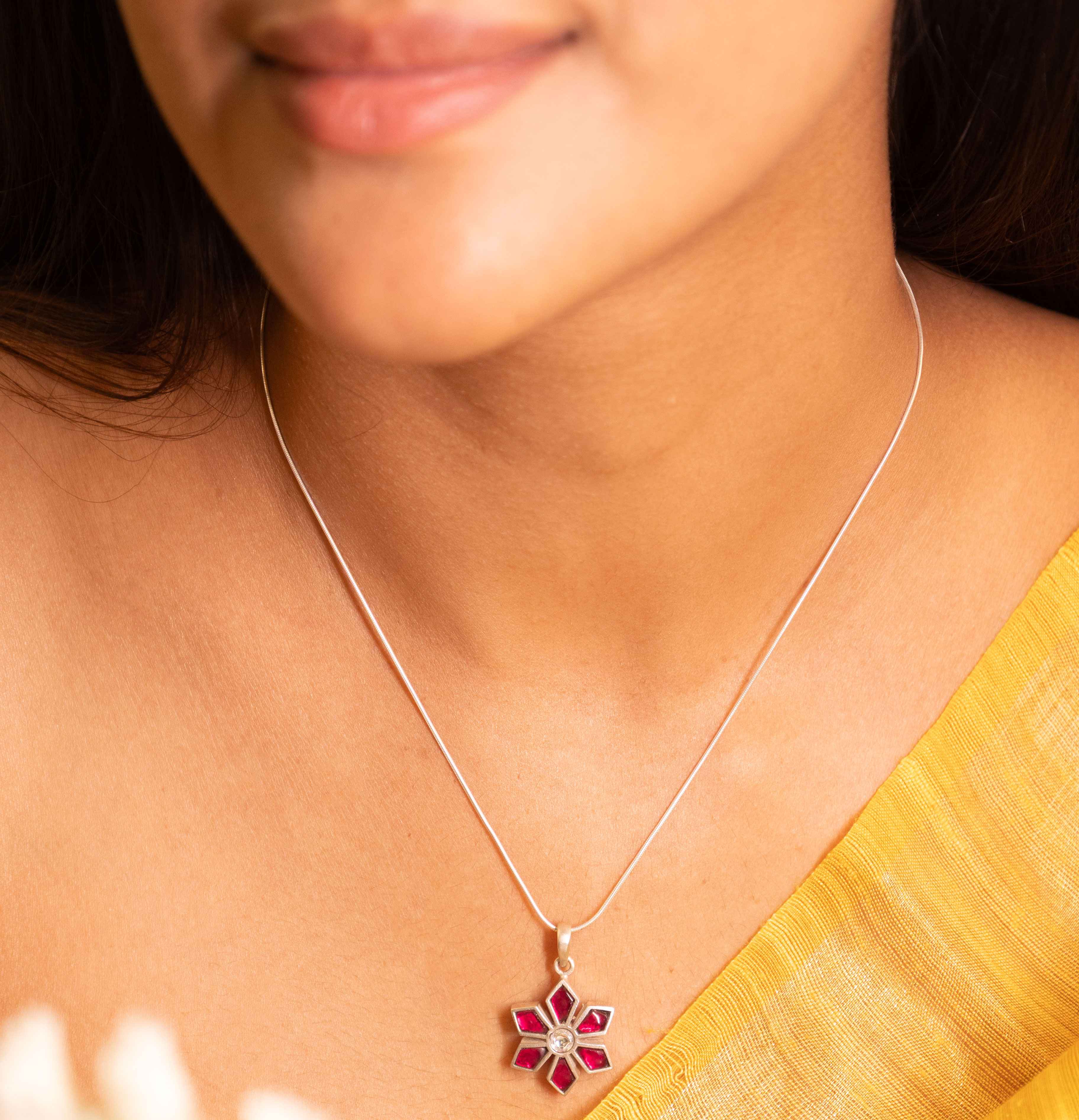 Moh Raani Kundan Phool Necklace