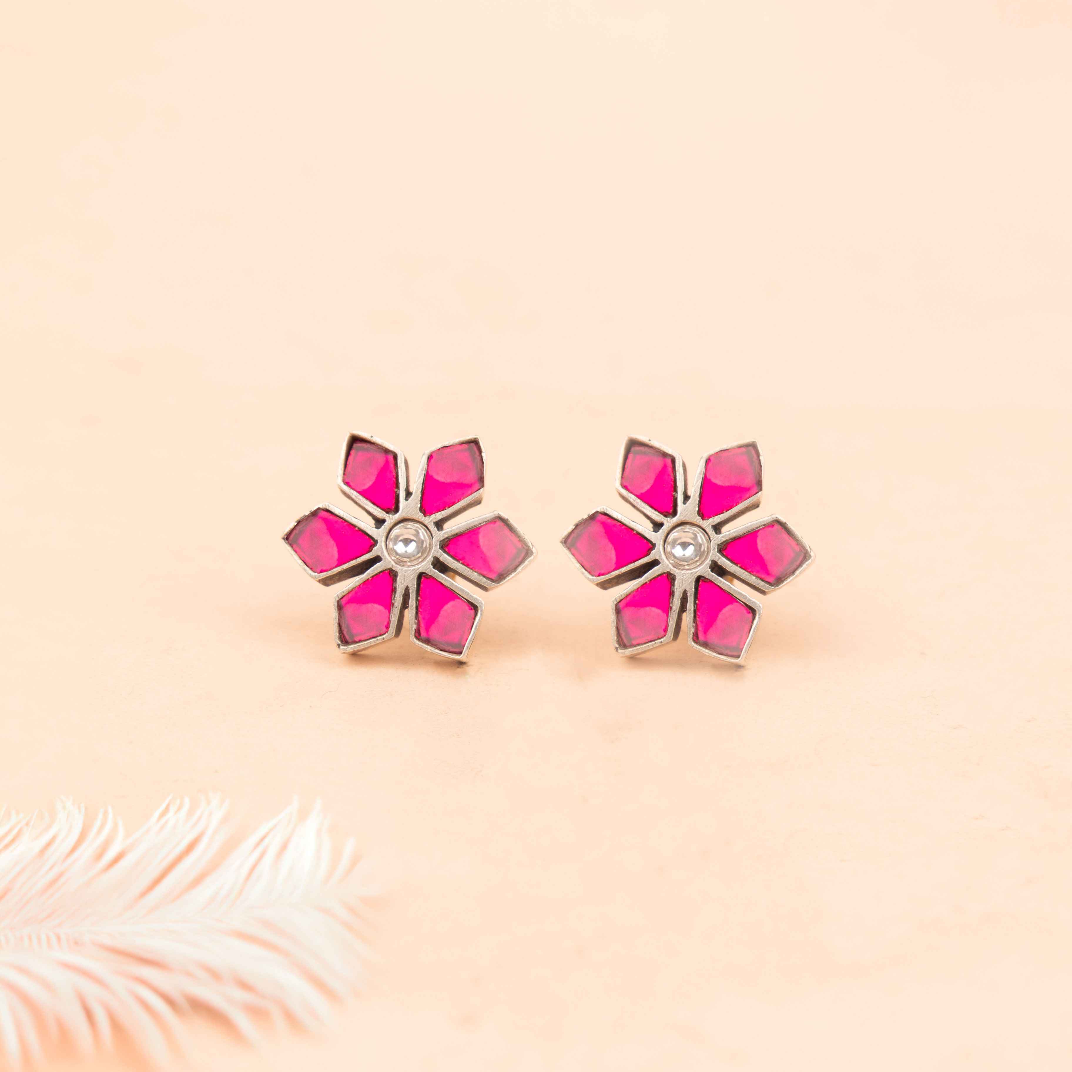 Moh Kundan Phool Pearl Necklace Earring Ring Set